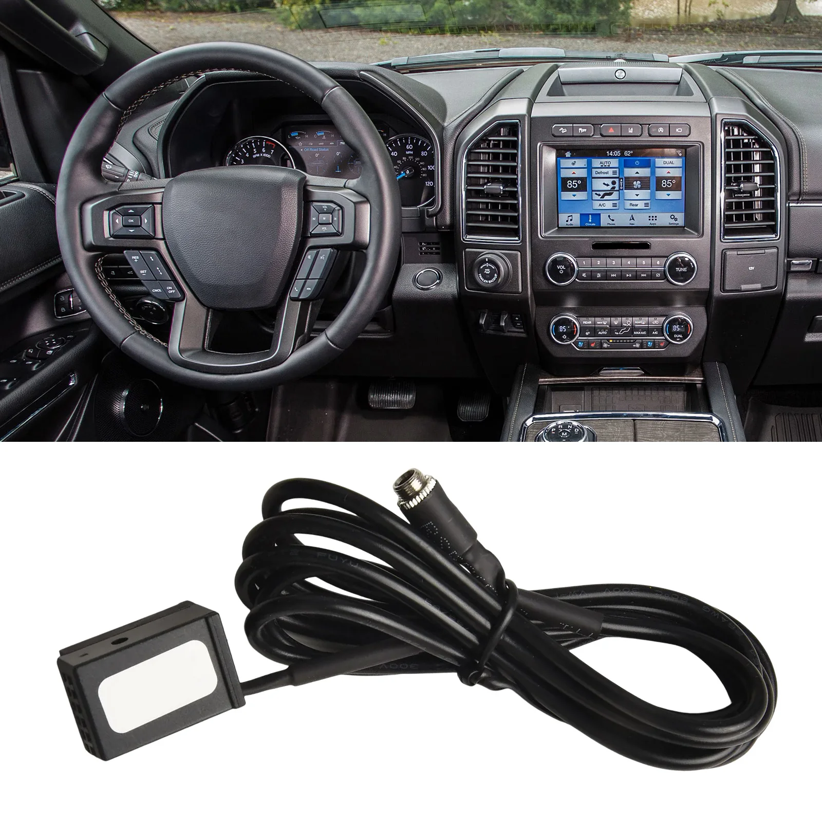 Audio Auxiliary Cable for FORD Radio Systems Fits Multiple Models from 2002 to 2010 Including Fiesta and Focus