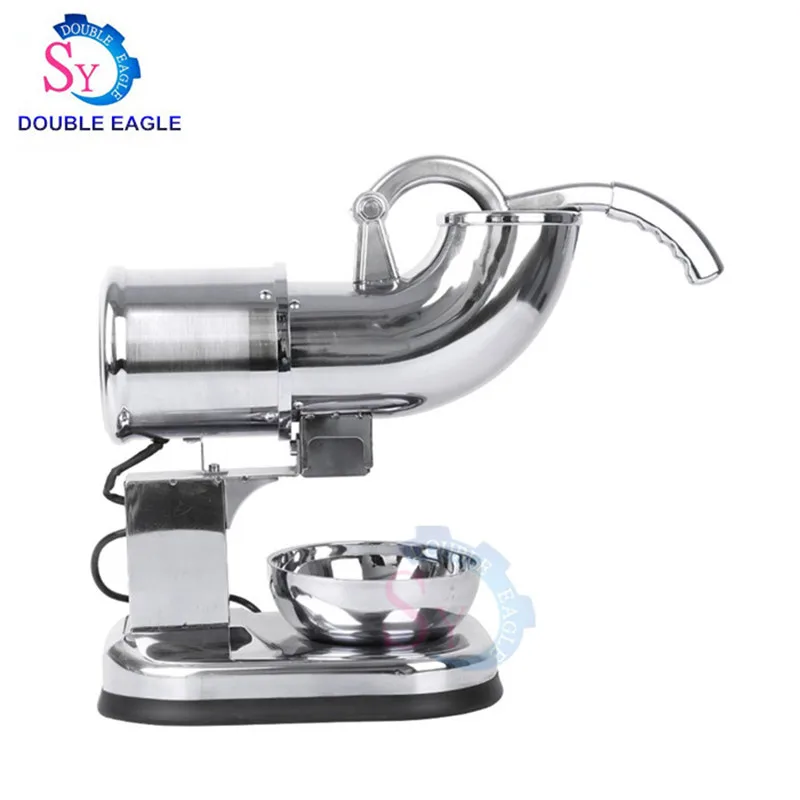 Mesin pembuat kerucut salju baja tahan karat elektrik 110v 220v bilah ganda Desktop efisiensi tinggi/peralatan cukur blok es