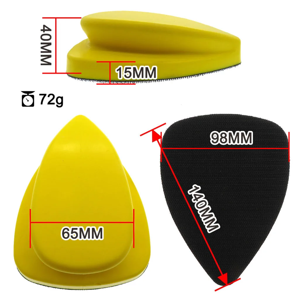 

Manual Grinding Disc Sandpaper Holder Sponge Pad for Wood Car Body Sanding Blocks Polishing Tool Abrasive Hook Loop Self