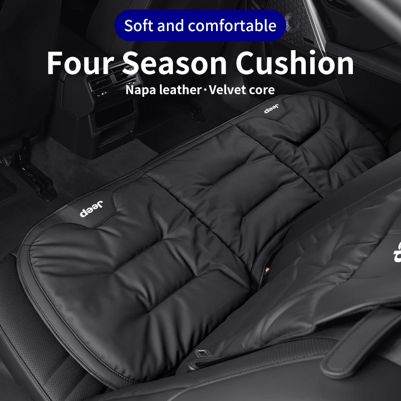 Car Seat Cushion Cover Backrest Protective Pad For Jeep Renegade Compass Grand Cherokee Wrangler JK Patriot Liberty Commander