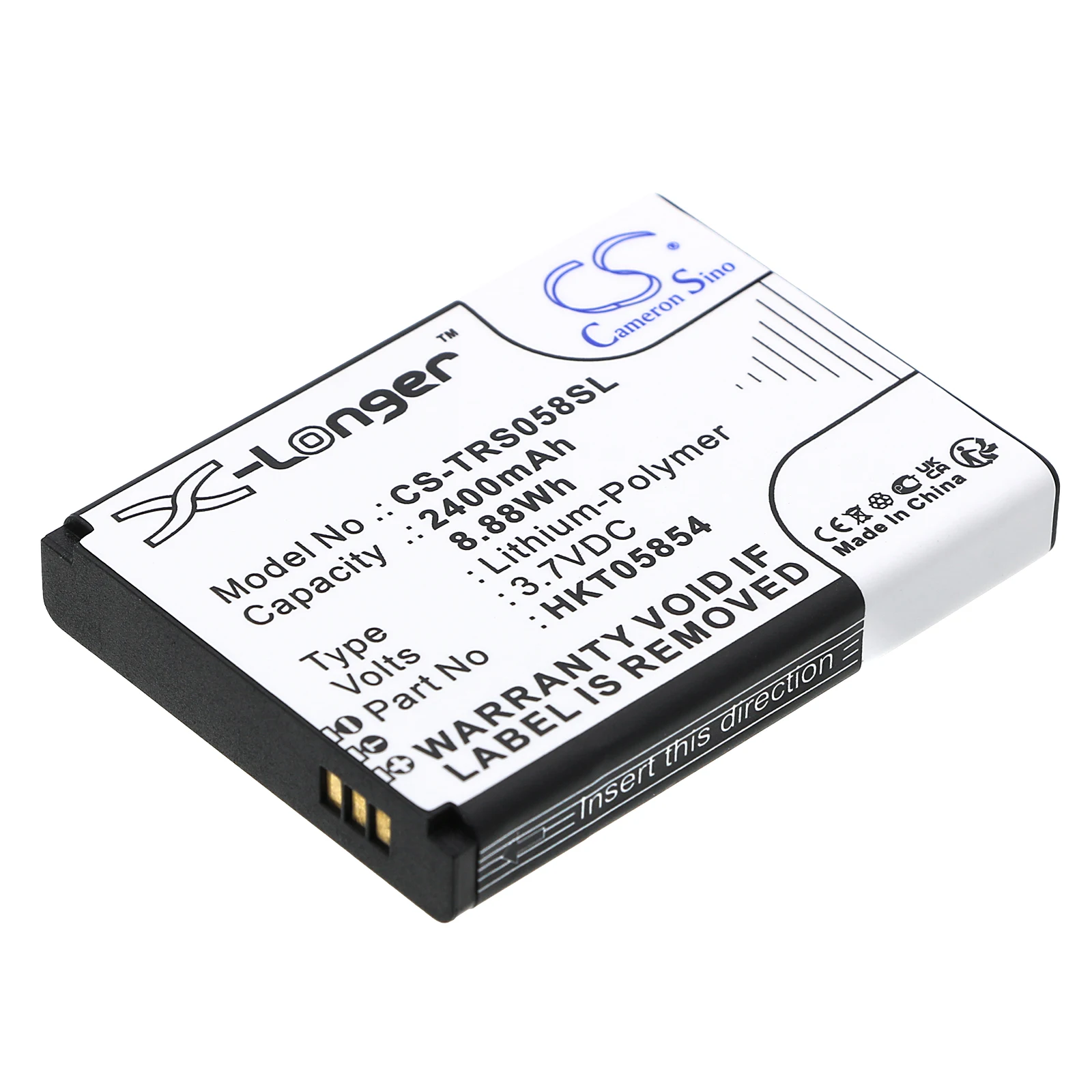 CS Replacement Battery For Thuraya SatSleeve, Satsleeve Hotspot, SatSleeve+ HKT05854 2400mAh / 8.88Wh Two-Way Radio