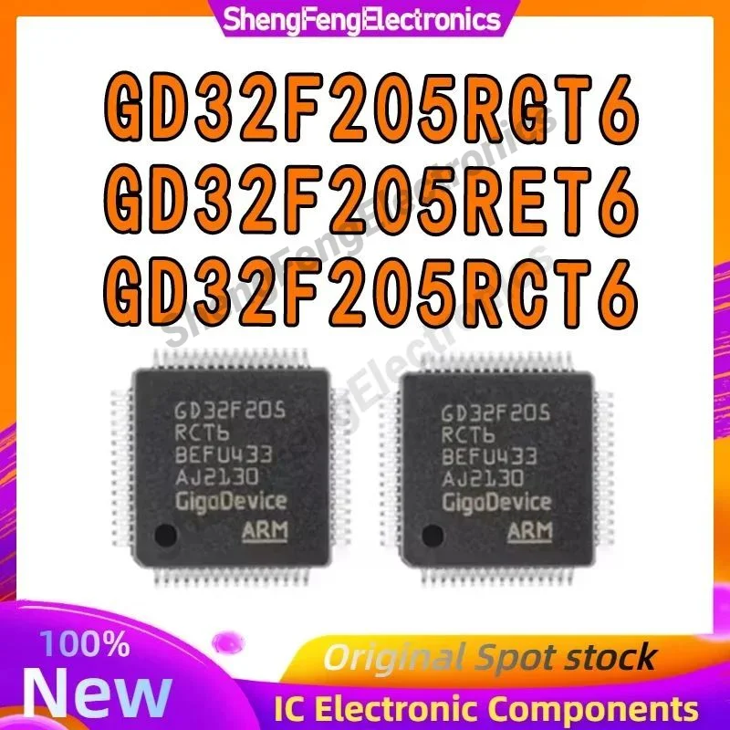 

GD32F205RCT6 GD32F205RET6 GD32F205RGT6 GD32F205RC GD32F205RE GD32F205RG GD32F205 GD32F GD IC MCU Чип LQFP-64