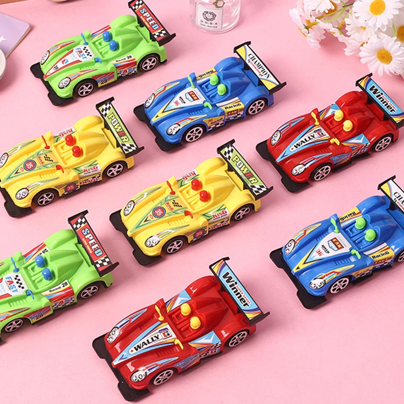Coche de carreras doble de dibujos animados de juguete para niños, modelo de coche extraíble, coche de simulación, rompecabezas, juguetes para niños, regalo de cumpleaños y vacaciones