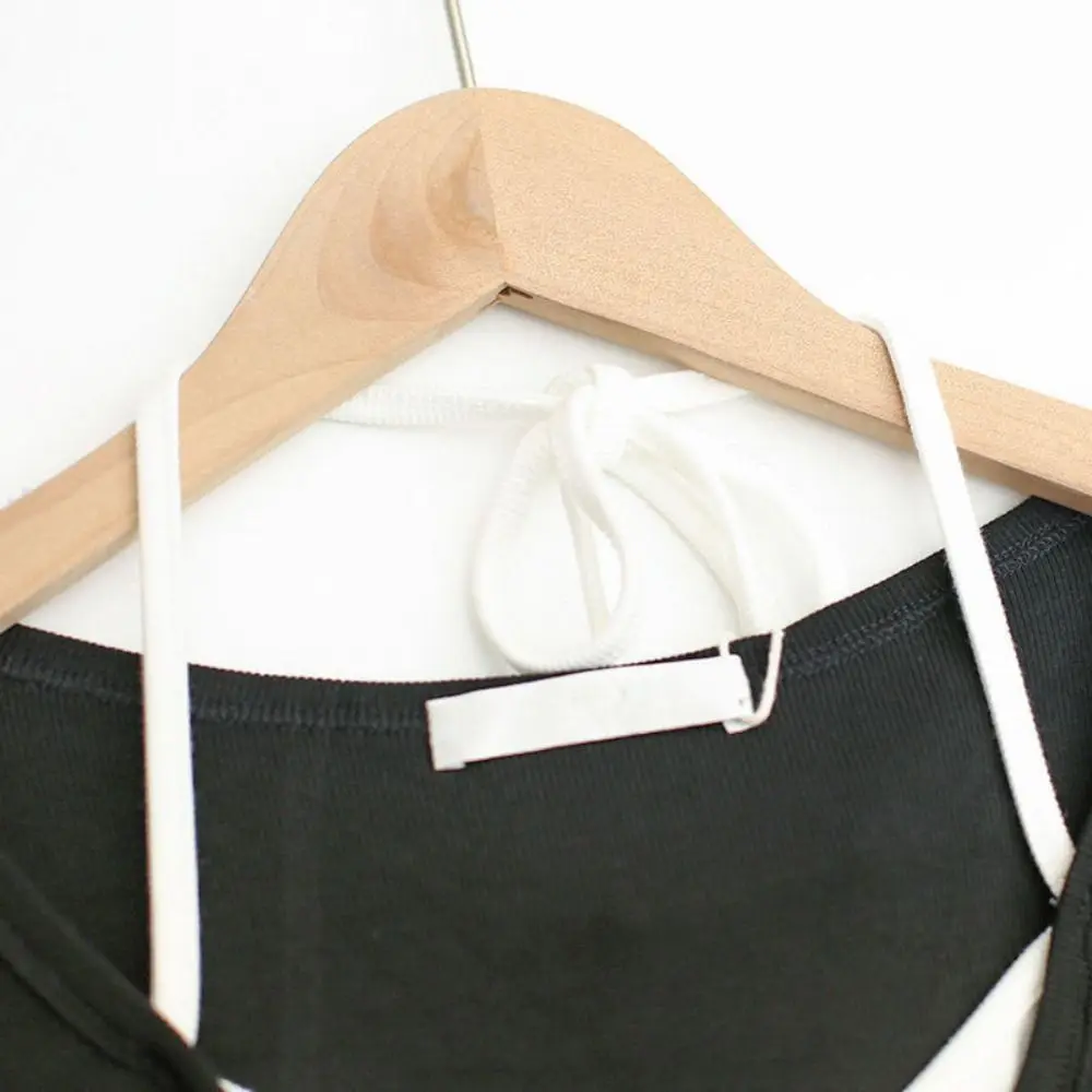 أنيقة الكورية وهمية قطعتين أعلى الشارع الشهير قصيرة الأكمام سترات خفيفة الوزن السباغيتي حزام الجمالية الرسن تانك الأعلى الفتيات