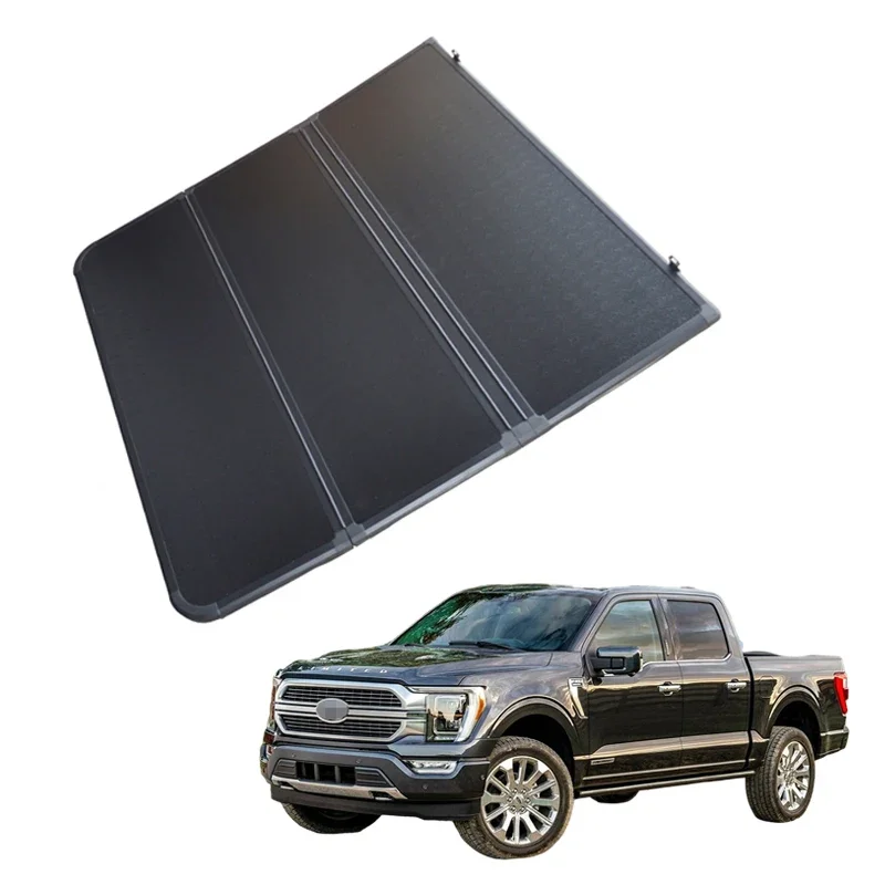 Car Accessories Soft Tri-fold Hard Tri-fold Cover Pickup Covers For Ford F-150 2015-2022