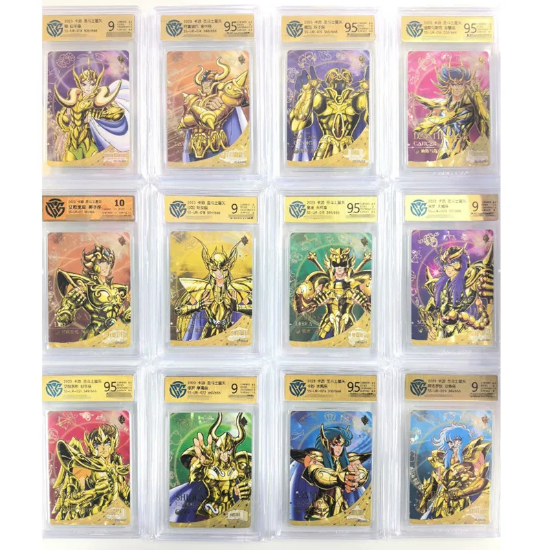 Kayou Genuine Gold Saint Seiya Card Athena SE Poseidon BP Card UR QR Full Set Collection Card Boy Christmas Birthday Gift Toy