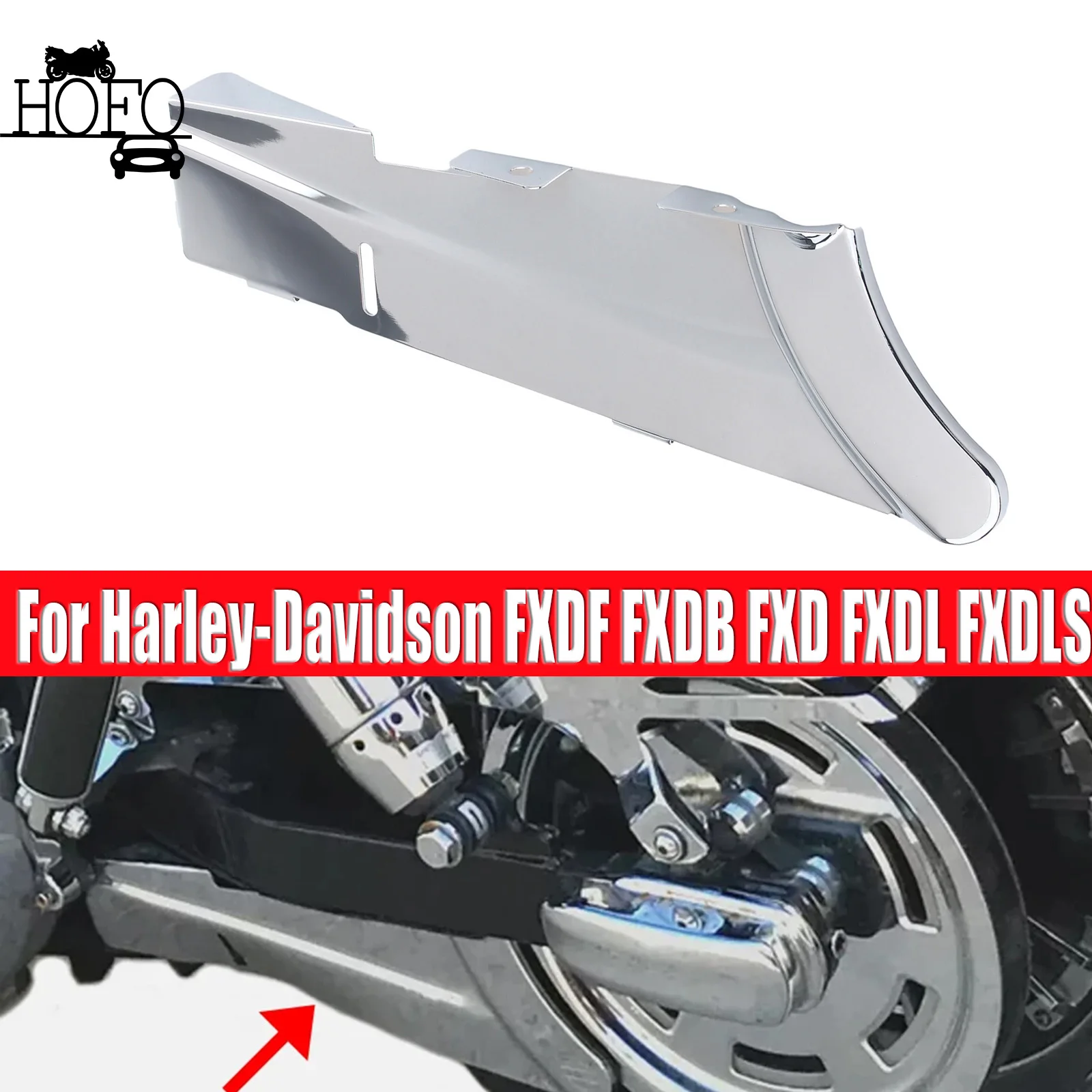 Rear Lower Belt Guard Cover For Harley-Davidson FXDF FXDB FXD FXDL FXDLS