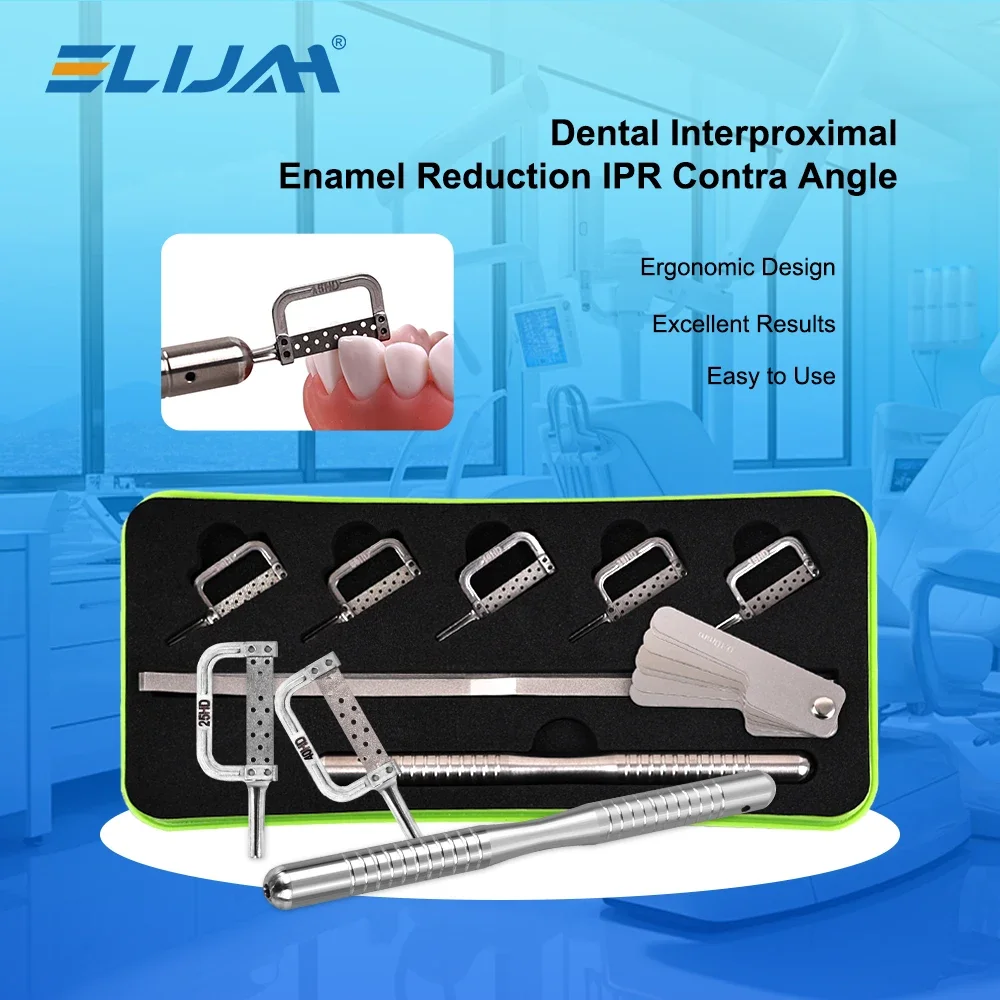 ELIJAH 1 Set Dental Orthodontic Interproximal Enamel Reduction  Automatic Strip Double Sided With Handle Dentistry Instrument