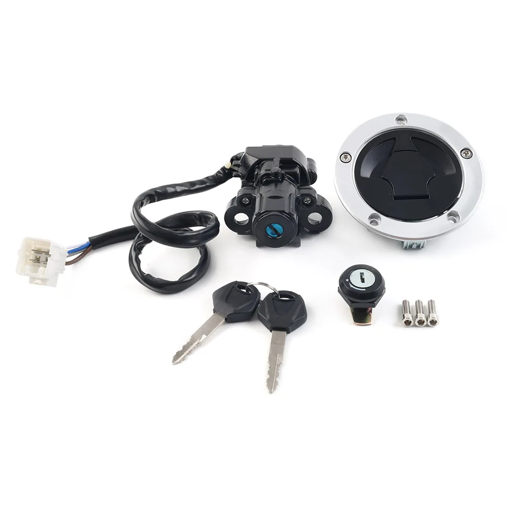 

Motorcycle Fuel Gas Cap Ignition Switch Seat Lock Set For Kawasaki Vulcan S 650 VN650 2014-2022