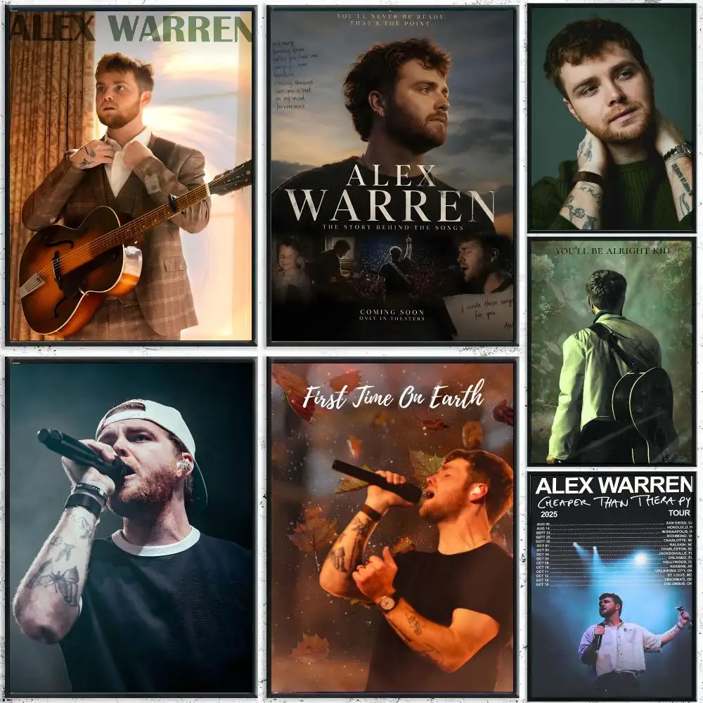 America Singer Alex W-Warren Ordinary Poster HD Waterproof Wall Decal for Study, Living Room & Garage, Great Gift for Fans