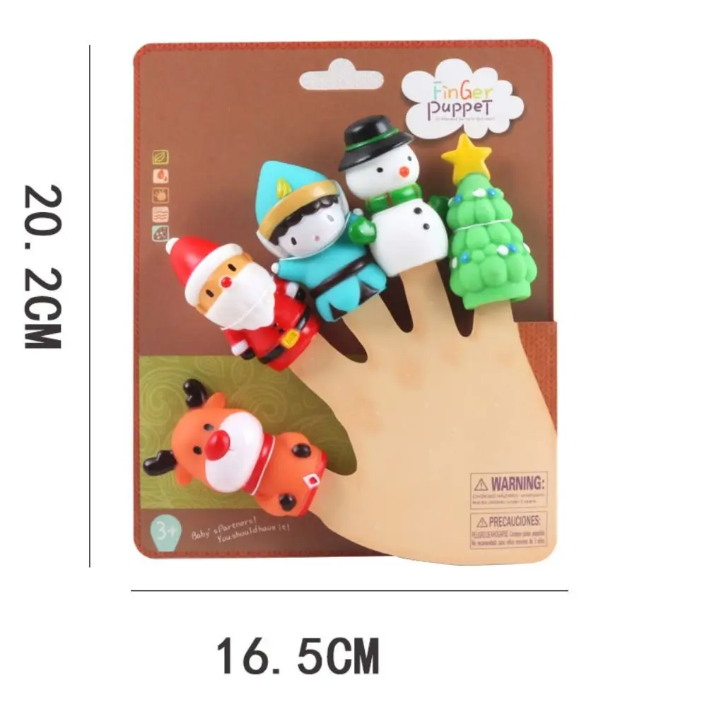 جديد المطاط اليد فنجر الدمى الأبوة والأمومة التعليمية الحيوان دمية يد الكرتون مسرح صغير الأطفال هدية الكريسماس