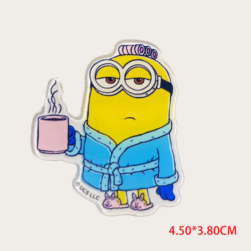 Despicable Me Minion Kawaii kartun kreatif menyenangkan magnet kulkas dekorasi furnitur hadiah magnet stiker pesan