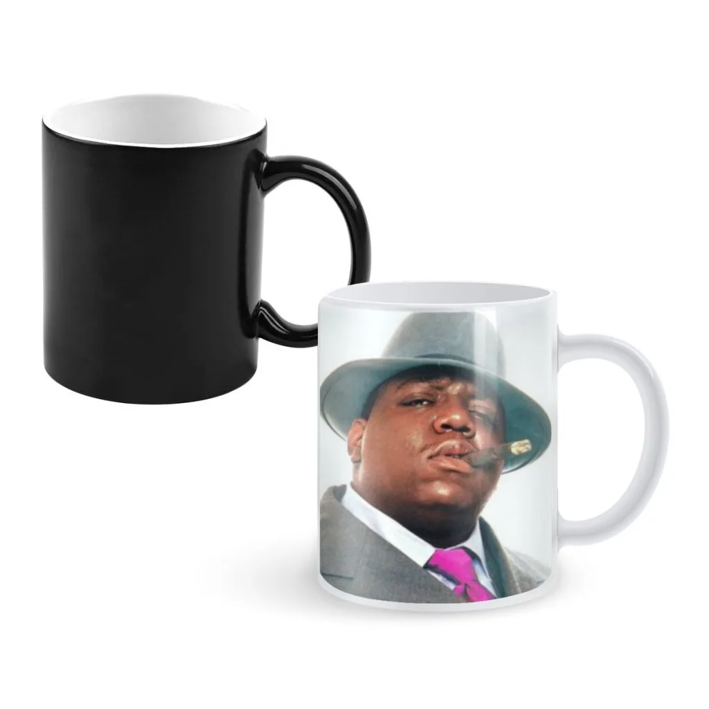 Biggie Smalls music album Classic Creativity Change Color Chang mug Ceramic mug Hot Coffee Cup Breakfast Cup mug Friend Gift