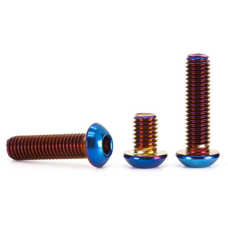 M5 M6 M8 304 Stainless Steel Vacuum Electroplating Electric Motorcycle Brake Disc Modification Screw Ultralight Anti-corrosion