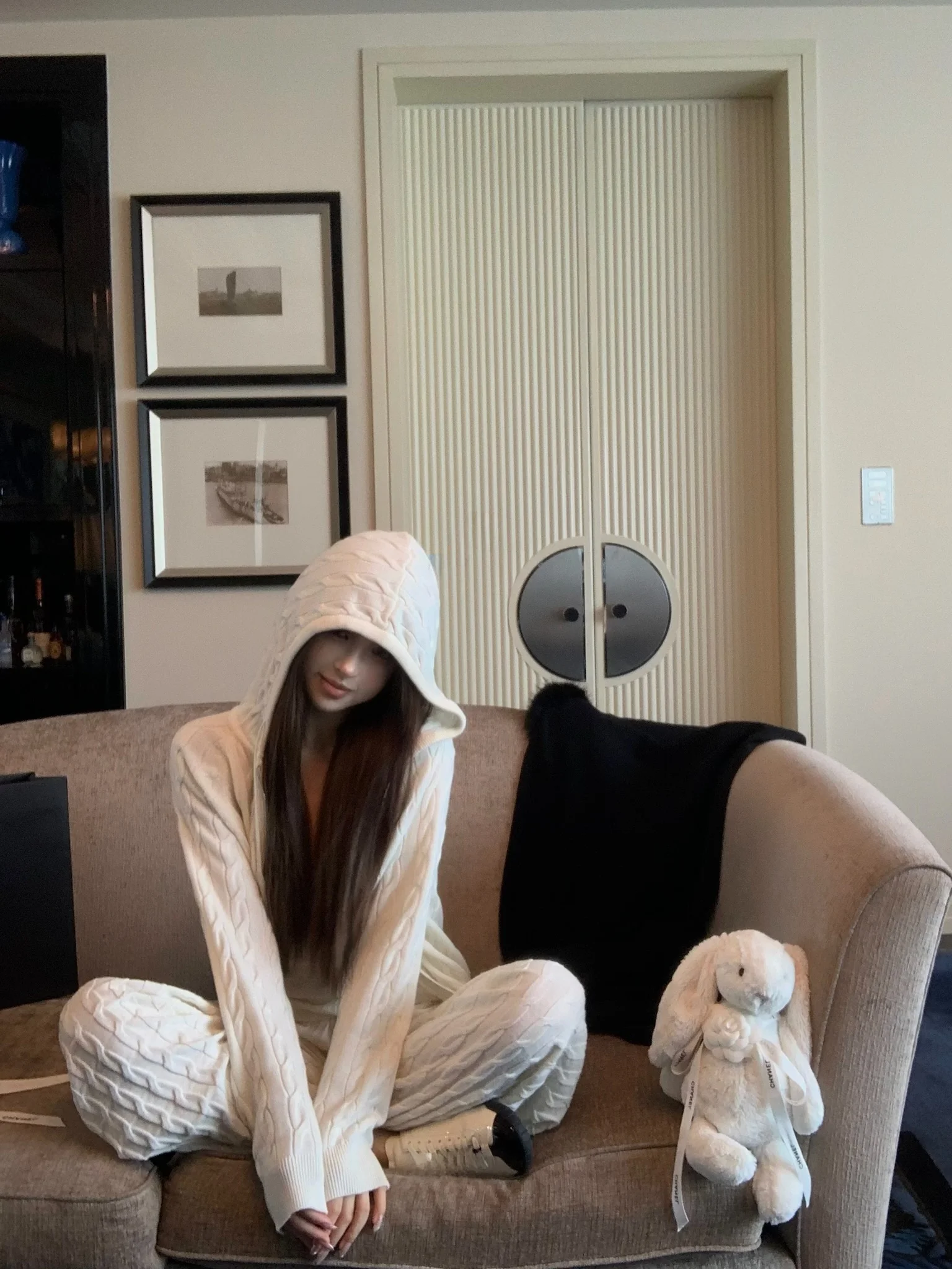 

Woppei Women's Knitted Sweater Set Lazy Loose Sle Thinming Feeling Twist Wool Yarn Tee-piece Suit Commute Sle Slim Fit