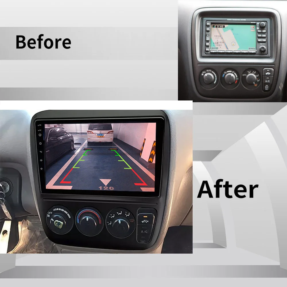 مناسب للوحة تعديل إطار الملاحة Honda CRV وHonda Android لعام 1998 فقط لا يشمل الإطار البطارية