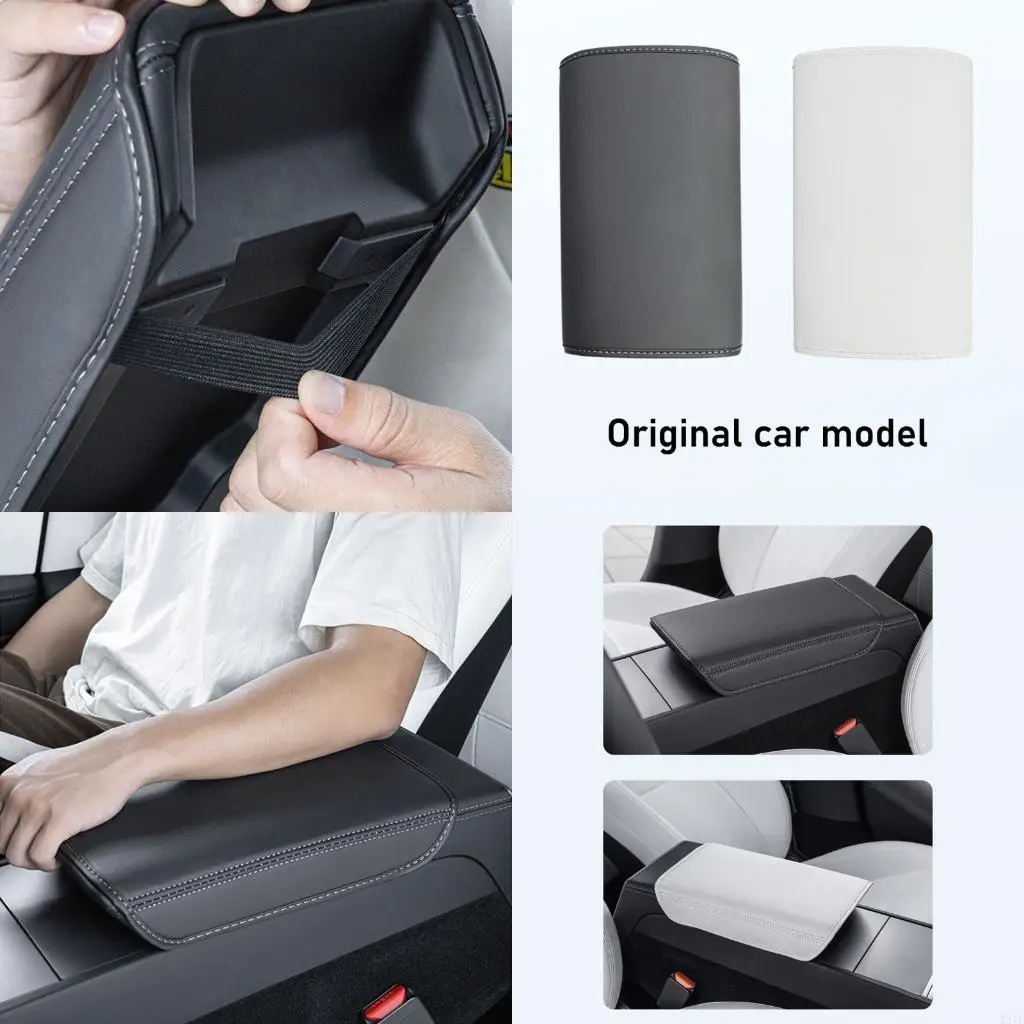 

Car Center Console Leather Armrest Cover Quick Installation for Y Juniper X37F
