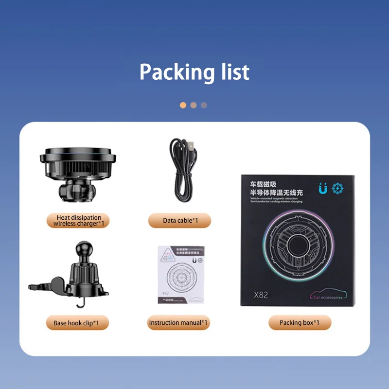 

Магнитное автомобильное беспроводное зарядное устройство, держатель для телефона с ледяным охлаждением, крепление для Magsafe iPhone 16 15 14 Pro Max, подставка для быстрой автомобильной зарядки 2025