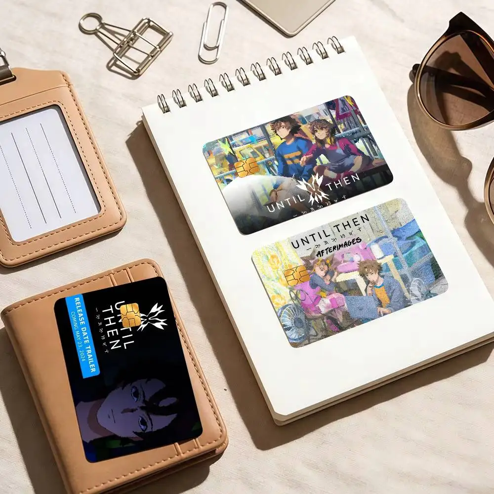 Game Until Then fun  Spend or Save Funny Shell Ultra Thin No Fade Sticker Cover Film for Debit Credit Card