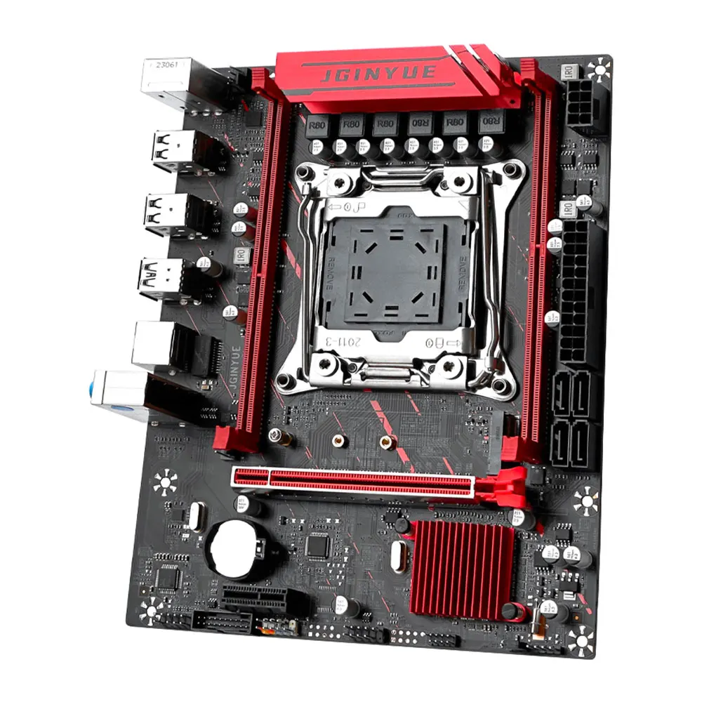 JGINYUE X99 Motherboard LGA 2011-3 Xeon E5 V3 V4 CPU DDR4 RAM Dual channel Memory 6-Phase Power Supply M.2 NVME/SATA X99M-H D4