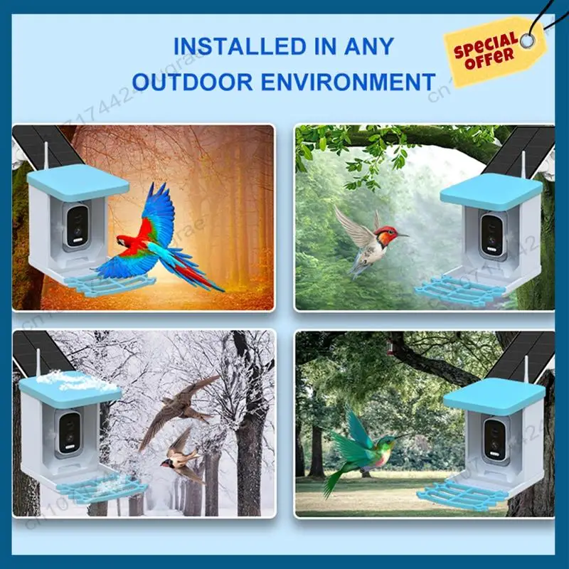 -A15I Vogel Feeder Video Kamera mit Solar Panel Wifi Wireless Outdoor Solar Kamera Bewegungserkennung Vogel Beobachtung Kamera