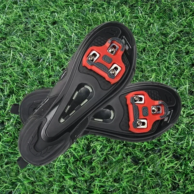 

Cleats Float Road Cycling Shoes Pedal Cleats for Bike Self Locking Pedal Plate 4.5/9 Degree 2pcs