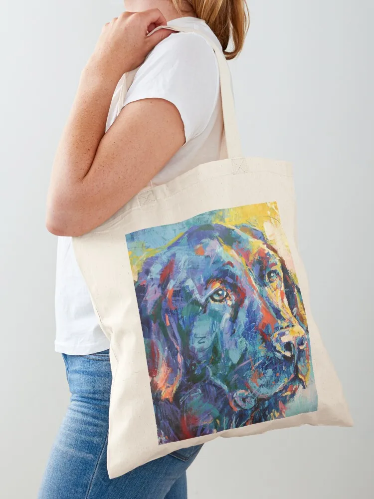 Black Labrador Tote Bag tote bag men's Candy bags hand bag Canvas Tote