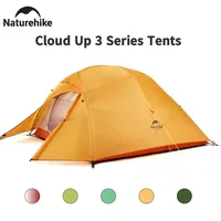 Naturehike Cloud Up 3 20D Trekking Tent Ultralight Portable Waterproof Tent Outdoor Camping Hiking Cycling Tent 210T Nylon