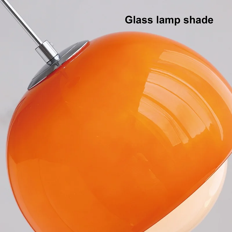 Stained Glass Ball Small Chandeliers Retro Single Heads Dining Room Lamp Modern Bedroom Bedside Light