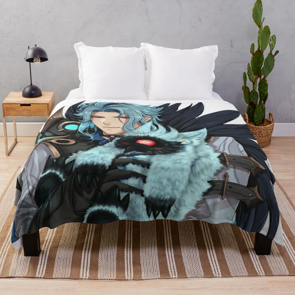 

il dottore (genshin impact) - no mask version Throw Blanket Large sofa bed Loose Blankets