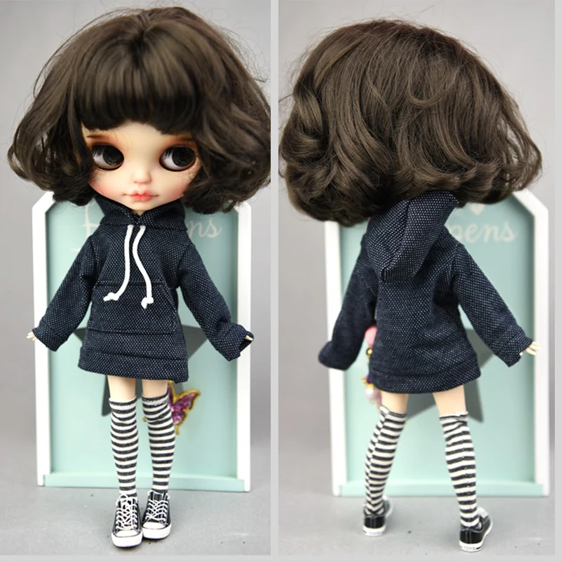 HOUZIWA Blyth Doll Accessories Stripe Socks For Azone,Momoko,Licca,Barbes 1/6 Dolls