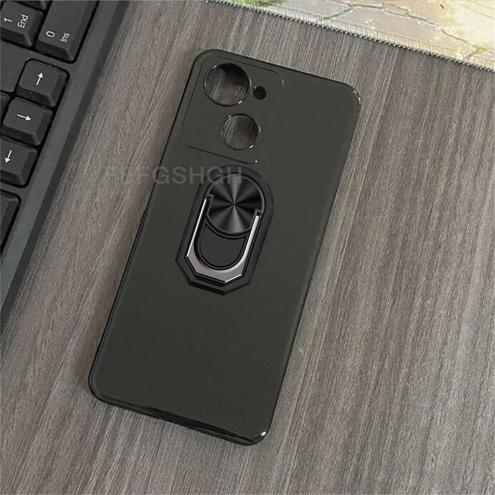 For Blackview Oscal Modern 8 Back Finger Ring Soft TPU Silicone Case On For Modern8 6.75" 2024 Phone Cover