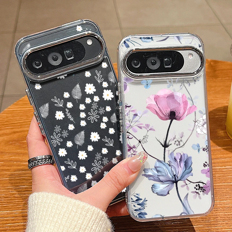 Phone Cases Google Pixel 9A - Lotusbloem Geïllustreerde Telefoonhoes Voor Google Pixel
