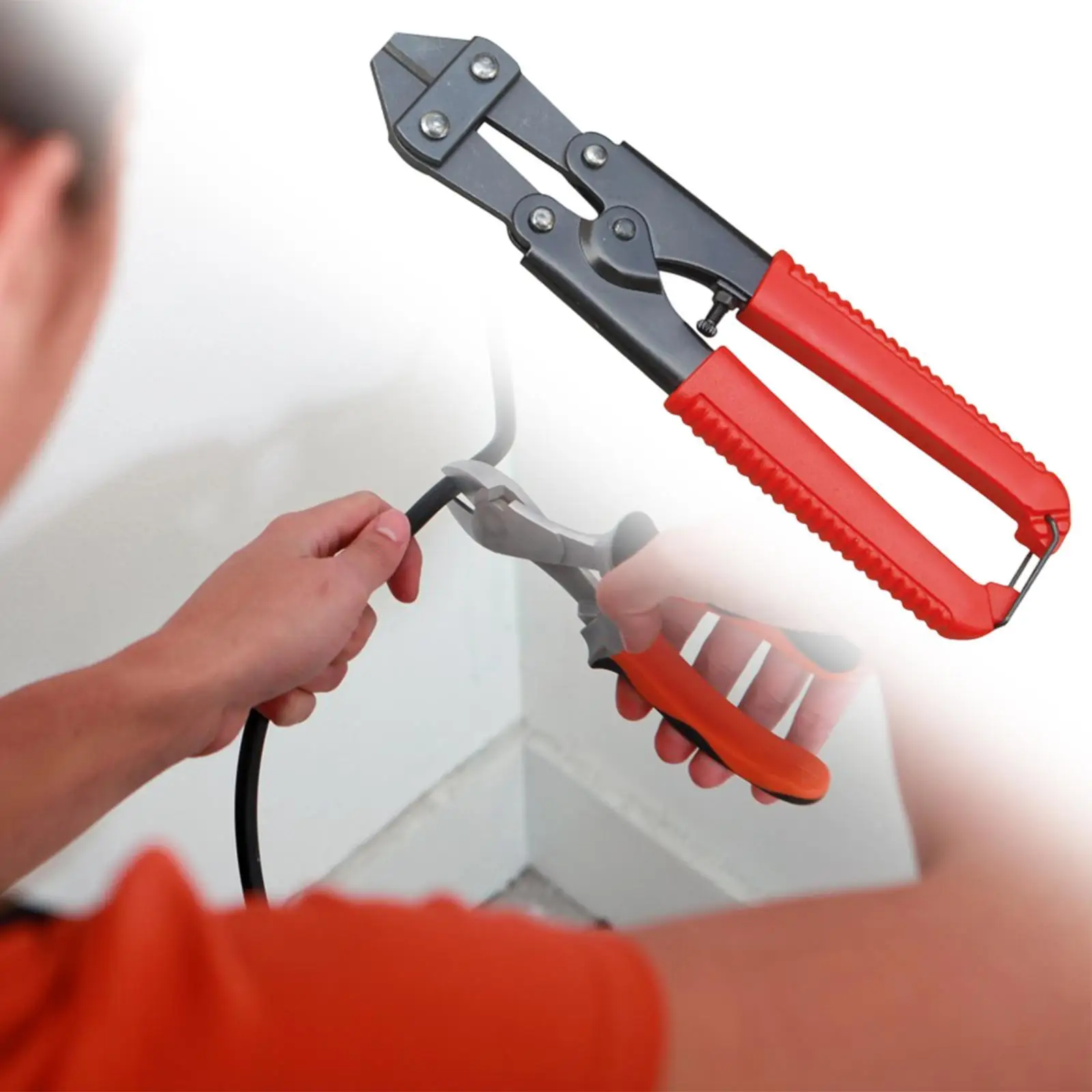 8" Mini Bolt Cutter Steel Easy to Use Efficient Wire Cutter Heavy Duty Labor