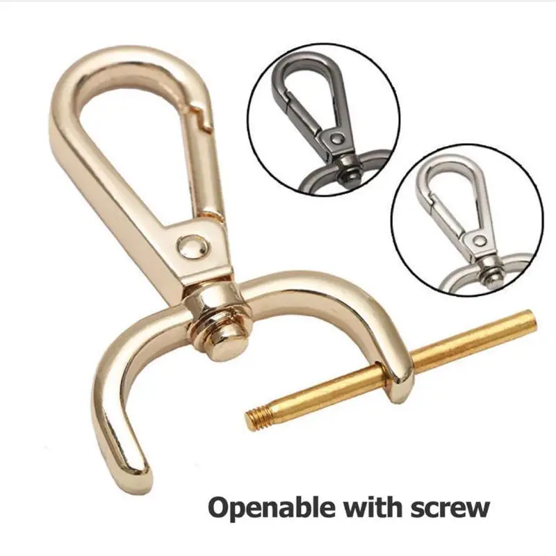 1 قطعة DIY بها بنفسك المعادن انفصال المفاجئة هوك الزناد كليب أبازيم ل الجلود الحرفية حقيبة حزام أبازيم مقبض حزام الكتف