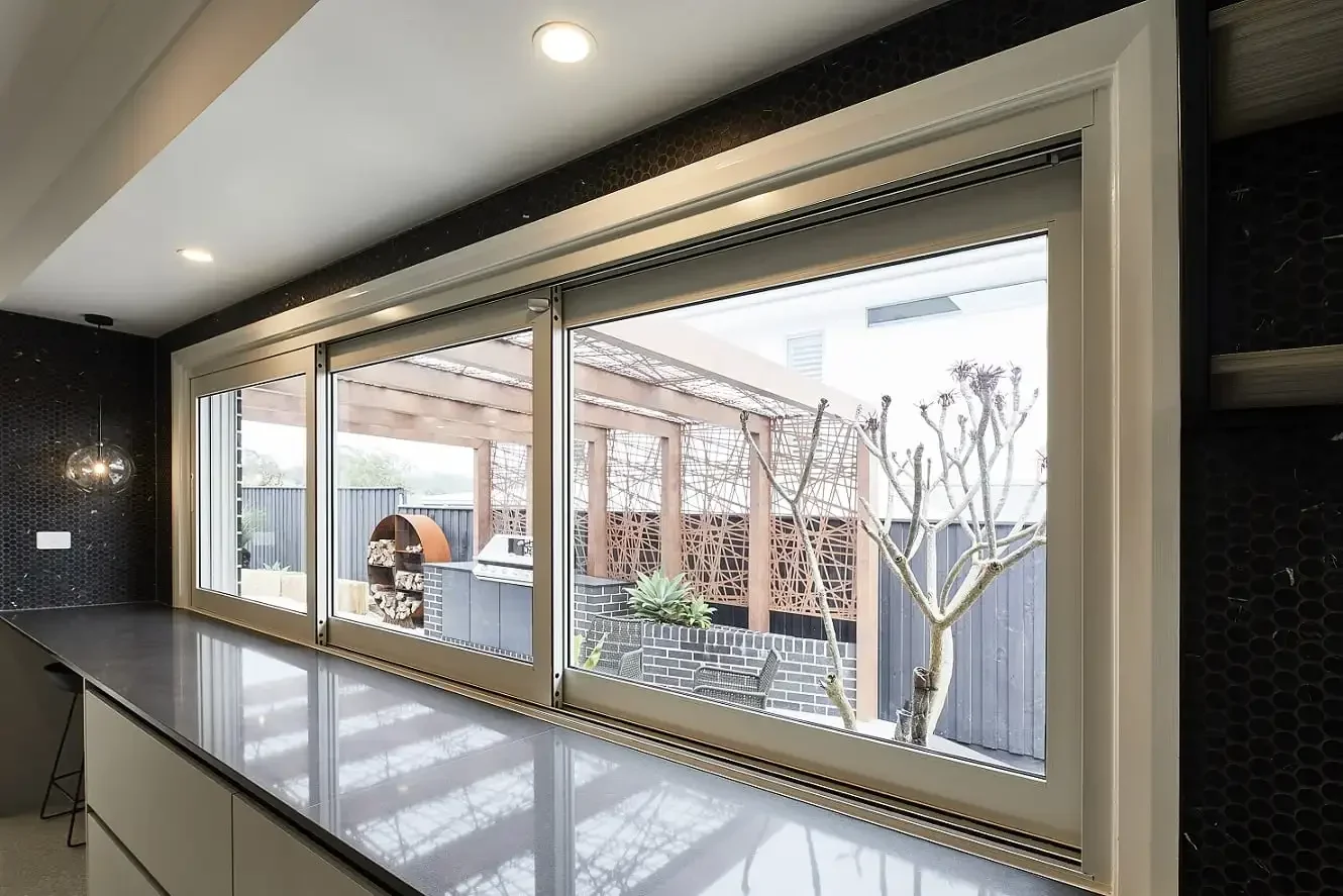 Thermal Break Aluminum Sliding Window with Low-E Glass Windows Inside Grill Design Pictures Vertical Sliding Window