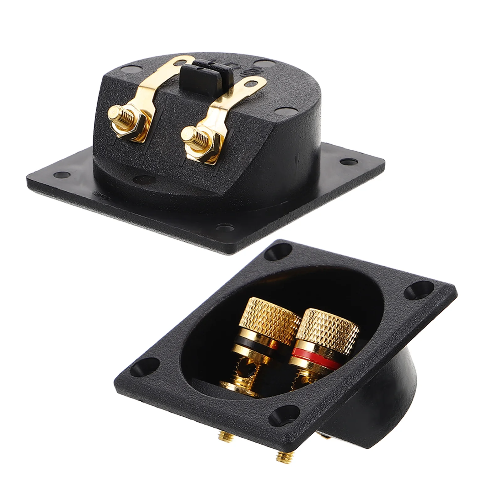 2 Pcs Speaker Junction Box The Plug Banana Jack and Plugs Copper Binding Post Prv 65 Speakers Accessories