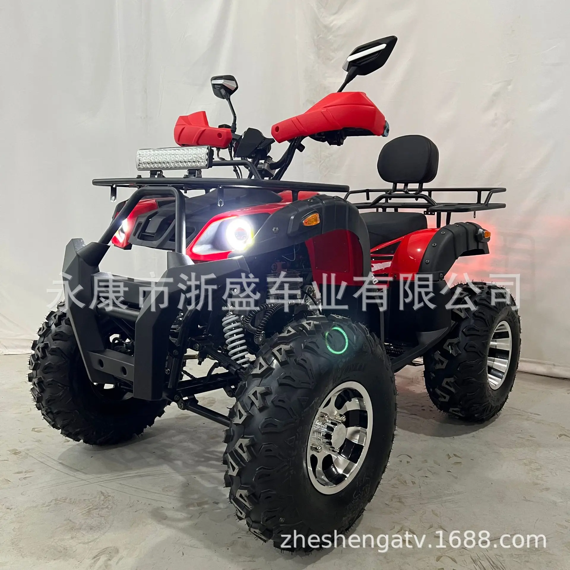 ATV 200cc Automatic Quad Bike, 4 Wheel All Terrain Vehicle for Off-Road Sand Beach, Mountain Adventure