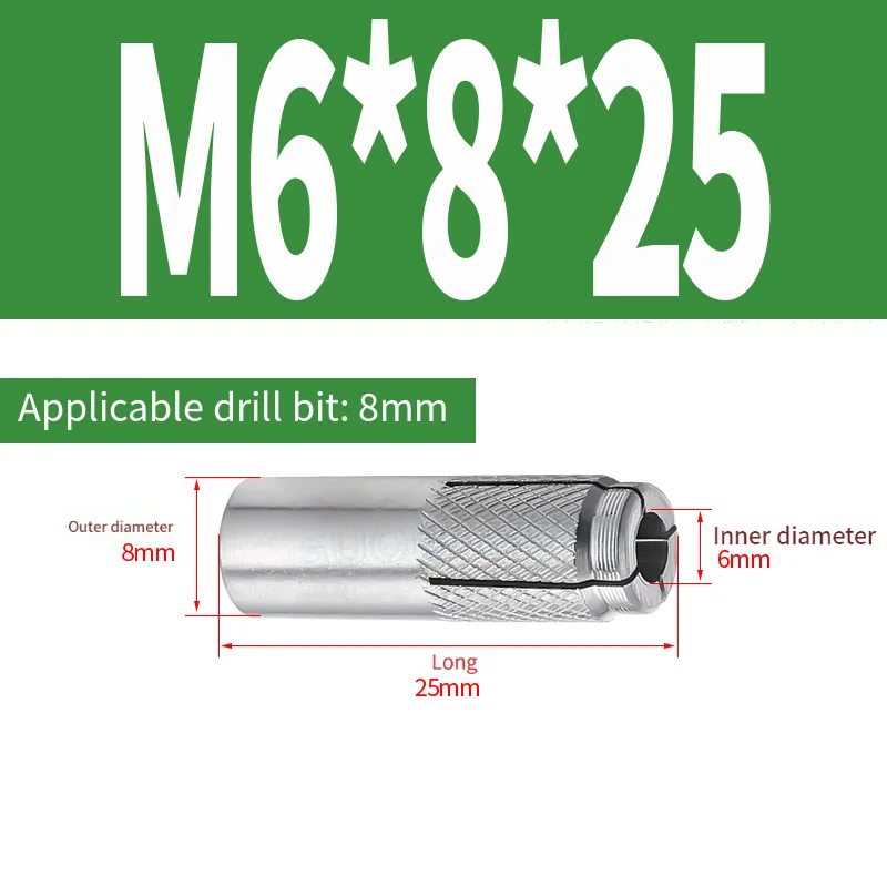 Stainless Steel Expansion Bolt Hammer Fix Anchor Heavy Duty Sleeve Anchor Bolt Concrete Anchor M6 -M16 for Masonry Fixing