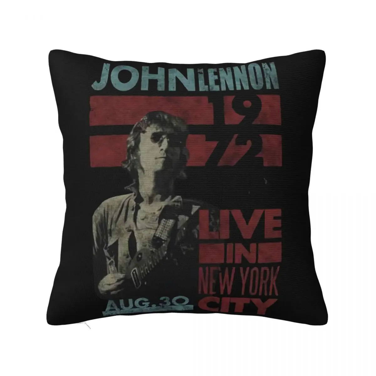 John Histper Baju Lennon Tinggal Di Nyc 1972 Mens Unisex Retro Women Customized Customiz Pillow Case