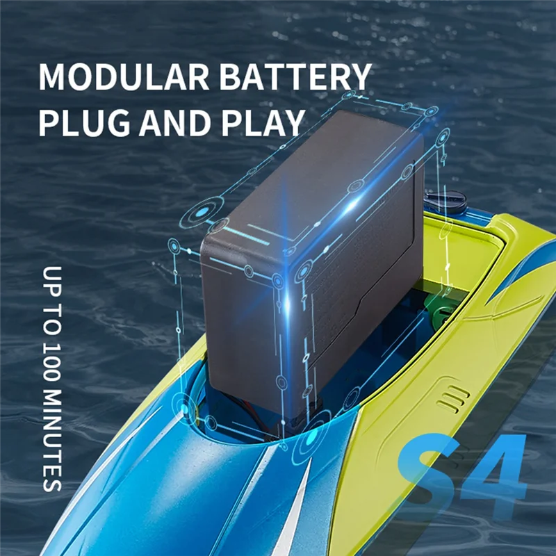 Barco a Control remoto para niños, barco a Control remoto, 2,4G, Motor de timón Dual, impermeable, alta velocidad, regalo para niños