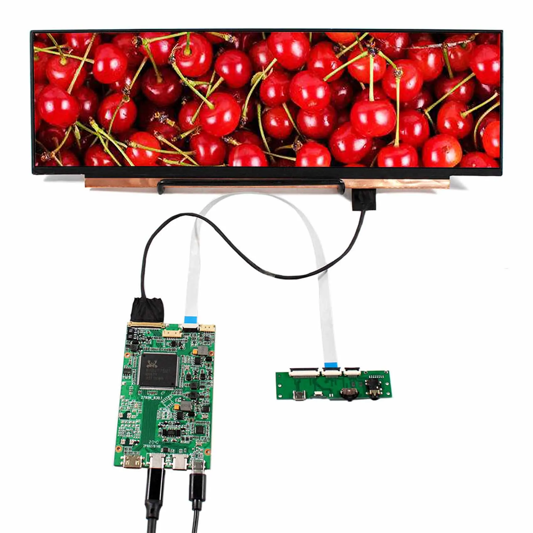 Type-C Driver Board 4K Lcd Panel 12.6Inch 3840X1100 30Pin Edp Bar Lcd Large Advertising Lcd Screens for Diy Display