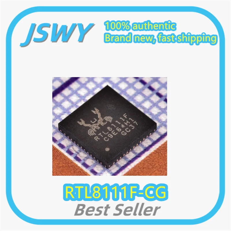 

(5/50 pcs) RTL8111F-CG RTL8111 QFN-48 Ethernet Controller Chip IC Genuine Fast Shipping