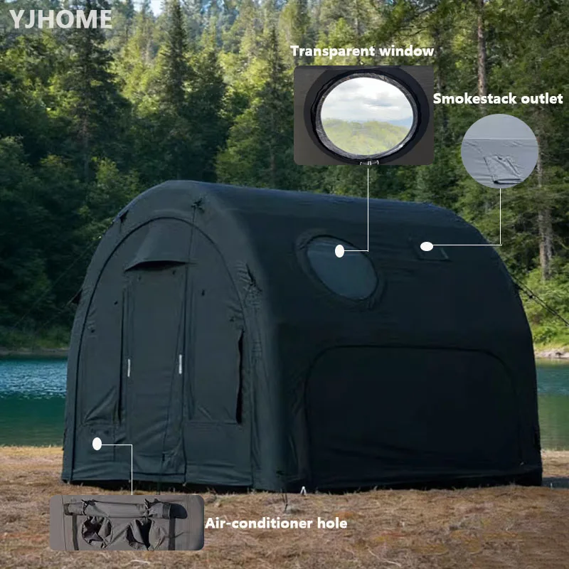 Inflatable air Tent Outdoor Camping Overnight Camping House Type Rain Proof Warm Thick Full Set of Equipment Wedding Party Tent