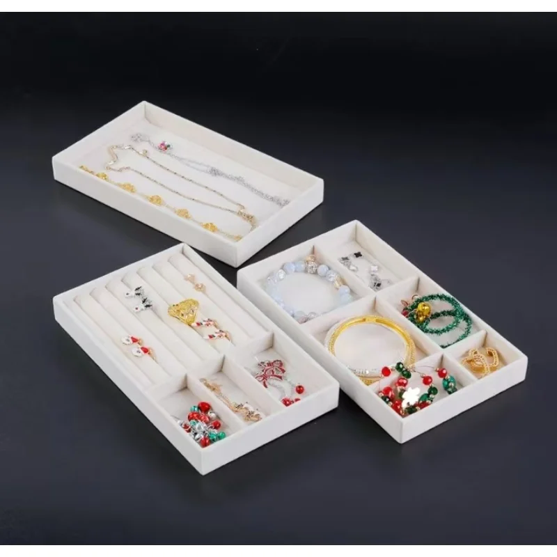

1PC,Jewelry Storage Tray, Velvet Tray, Earrings, Rings, Necklaces Storage Box, Jewelry box