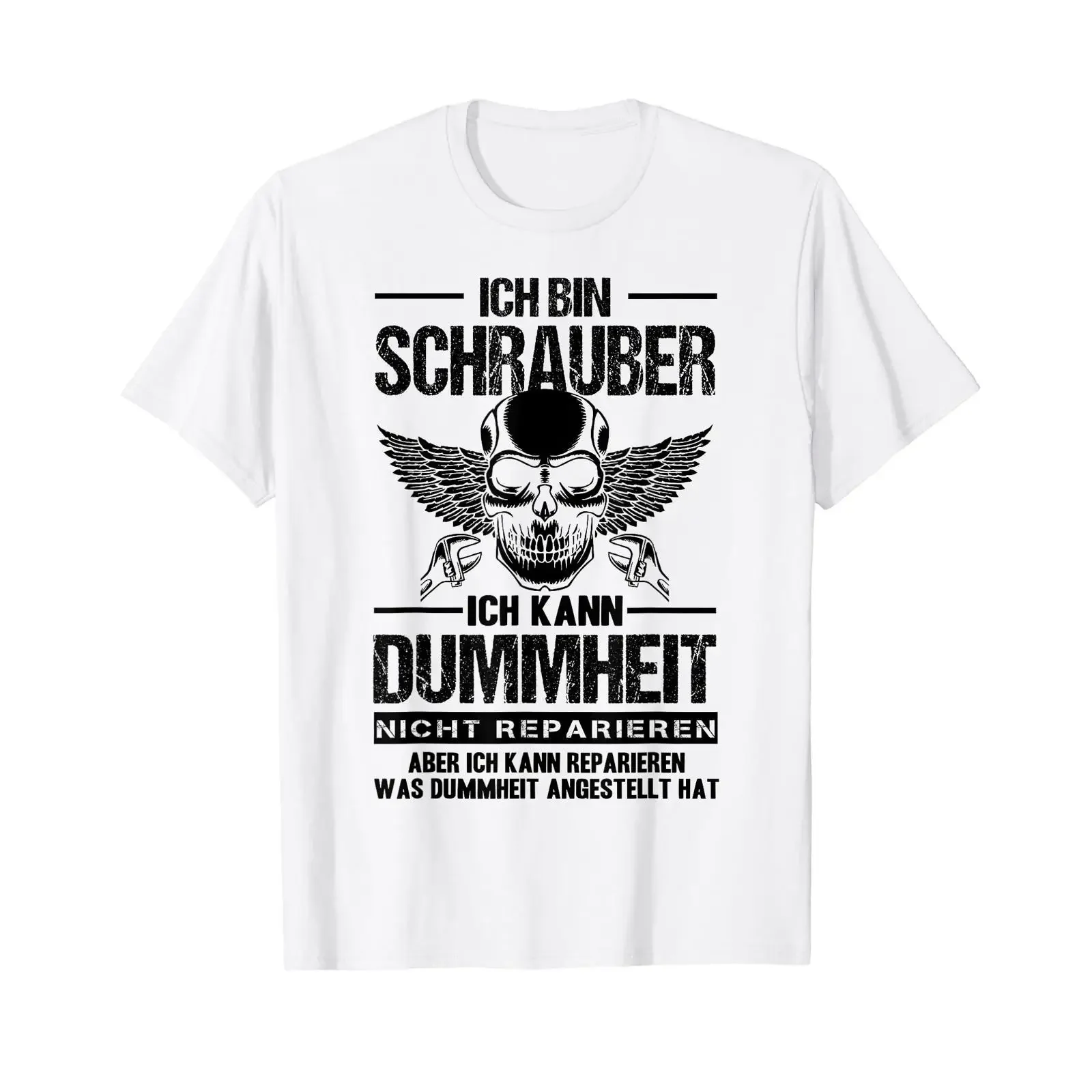 Car Mechanic DIYer T Shirt Men's White S  Classic Fit Funny Saying I'm a Screw vintage Washed homme designer clothes Soft