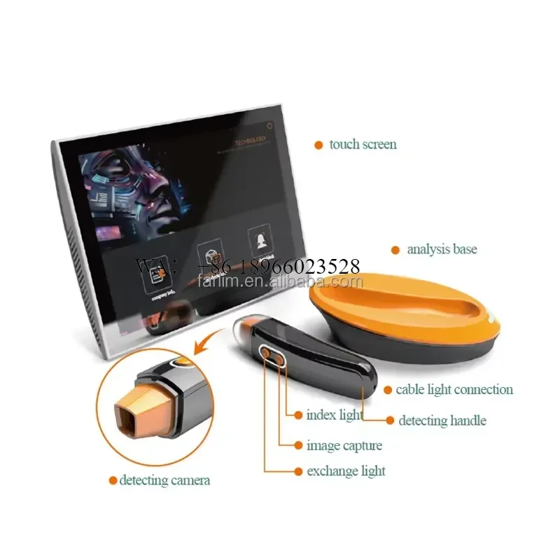 WMWMNU 2025 Portable Desktop 3D Intelligent Analyzer AI Image Pigment Pores Moisture Oil Analysis for Salons