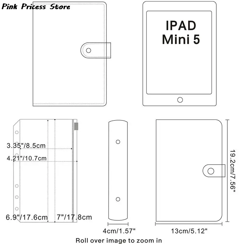 Imagem -03 - Conjunto x Planejador Binder Planejador de Orçamento Caixa Envelope com Envelopes de Orçamento a6 Bolso Material do Plutônio & Plástico 1