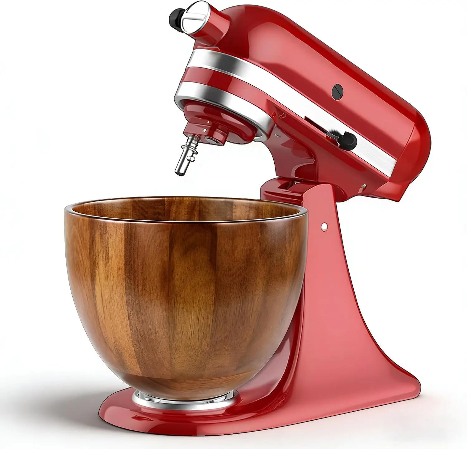 KITOART 5QT Wood Mixing Bowl for KitchenAid Tilt-Head Stand Mixers Acacia | Compatible with KitchenAid 4.5 & 5 QT Stand Mixers