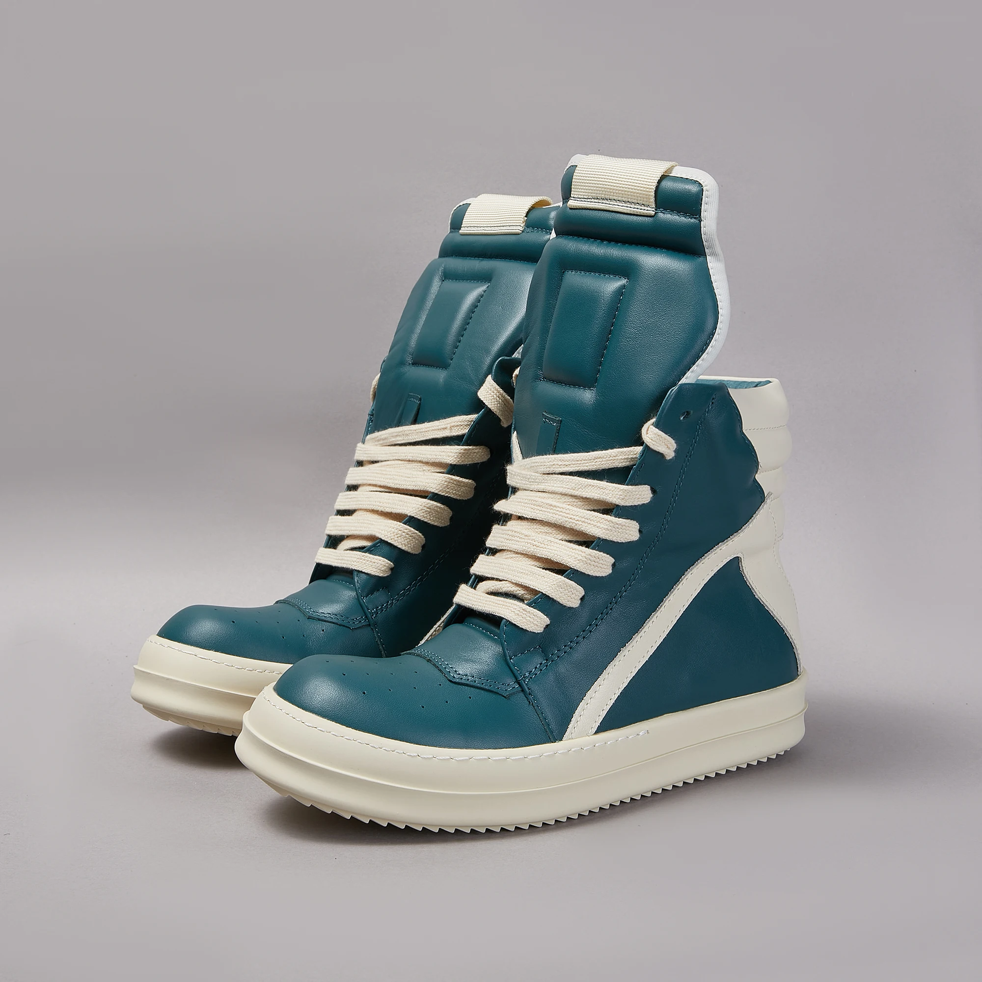 

Мужские разноцветные высокие ботильоны из натуральной кожи — женские повседневные кроссовки на молнии Owen, винтажные роскошные кроссовки